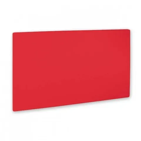 Red Chopping Board PE Coated 450mmL x 300mW x 13mm Thickness - Each