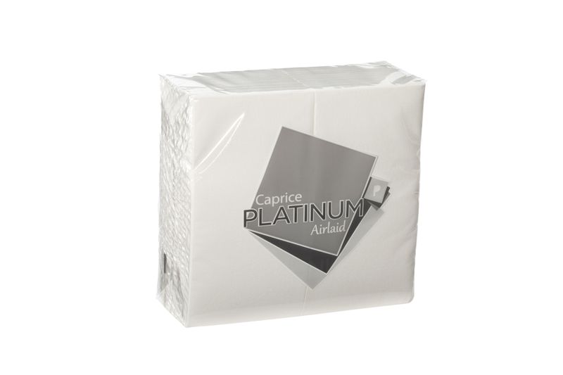 White Linen Feel Airlaid Premium Dinner Napkin 1/4 Fold - Carton of 250
