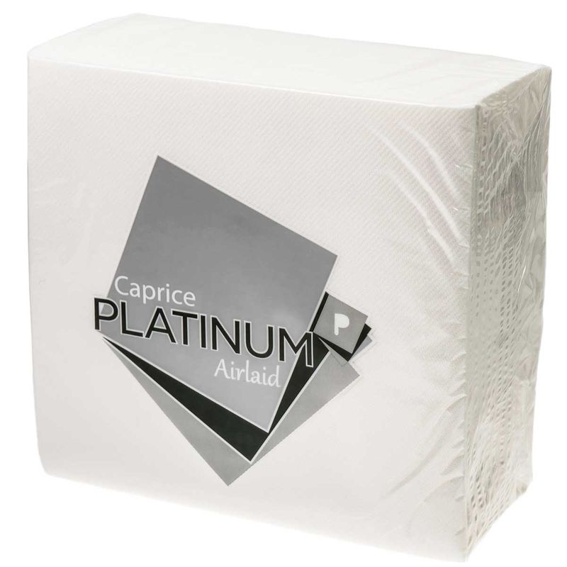 Platinum Series White Airlaid Premium 1/8 GT Dinner Napkin Carton of 500