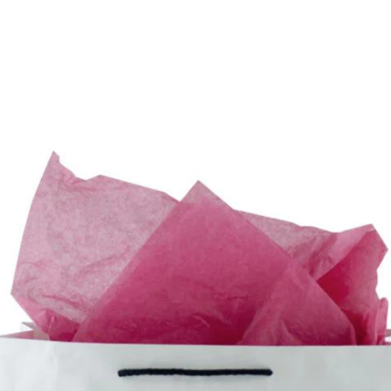 Premium 17gsm Hot Pink Coloured Tissue Paper 500mm(W) x 750mm(L) - Packet of 480