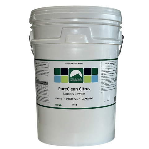 Mountain Cleaning Pureclean Citrus Laundry Powder Pail 15Kg