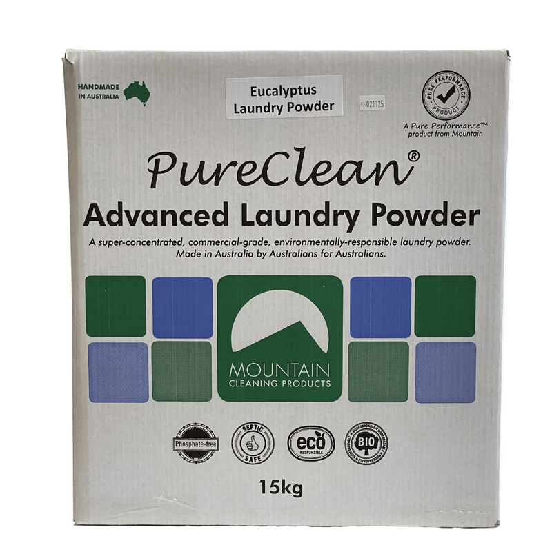 Mountain Cleaning Pureclean Eucalyptus Laundrypowder Carton - 15Kg
