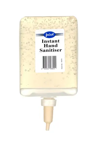 Jasol Instant Hand Sanitiser 1L Cartridge Pods to suit Jasol Brightwell Wall Dispenser - Box = 6 x 1L