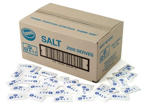 ISM Salt Sachet Portions - Box of 2,000 Individual Units (** GST FREE)