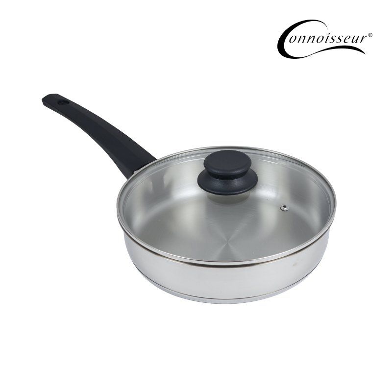 Connoisseur Stainless Frypan 24cm with Glass Lid - Set