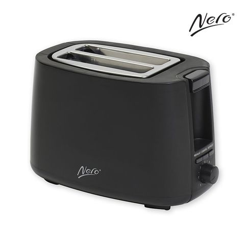 Nero Black Toaster 2 Slice with 7 Settings 265mmW x 152mmL x 172mmH 1500W - Each