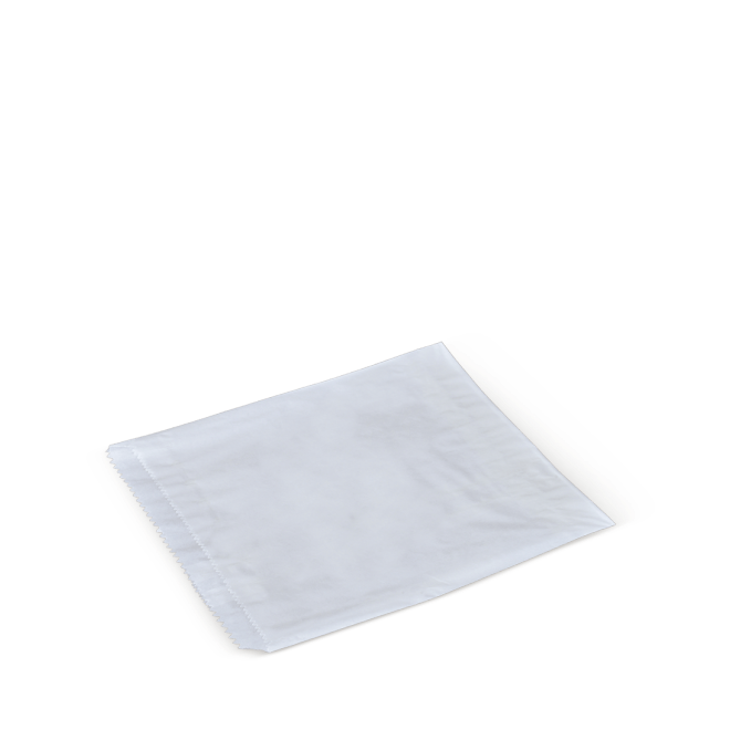 1 Long White Greaseproof Lined Paper Bags Pack 200mm(L) x 140mm(W) - Pack of 500