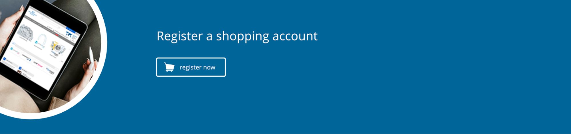register a shopping account