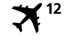 Latex Elastics Plane 12