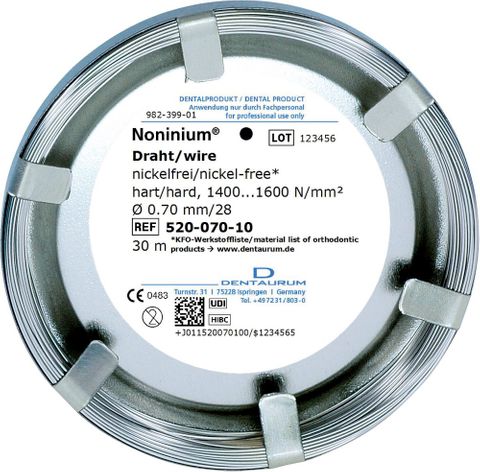Noninium Wire Hard 0.70 mm/28
