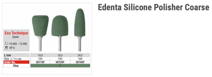 Edenta Silicone Polisher Coarse