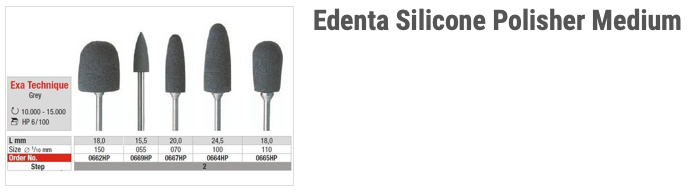 Edenta Silicone Polisher Medium
