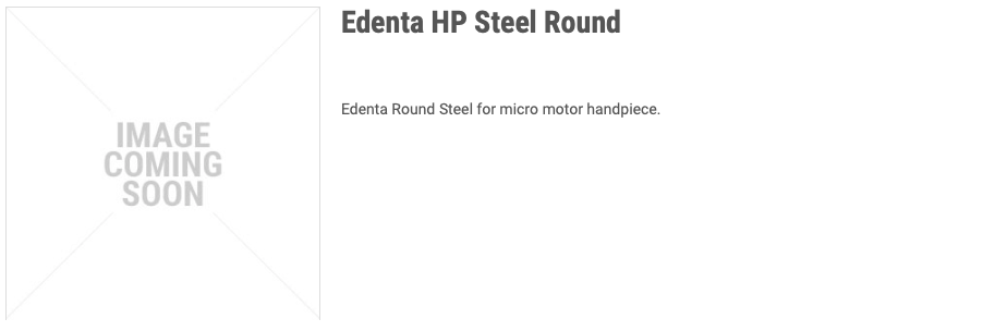 Edenta HP Steel Round