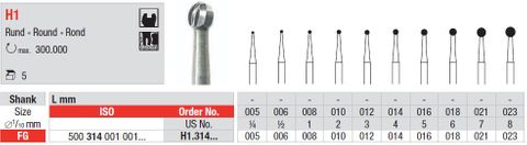 Edenta FG Tungsten Carbide Round