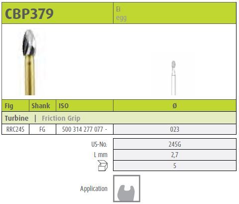 Jota FG Tungsten Carbide Viper Crown Cutter 379/02