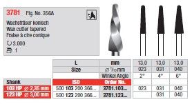 Edenta Tapered Wax Cutter