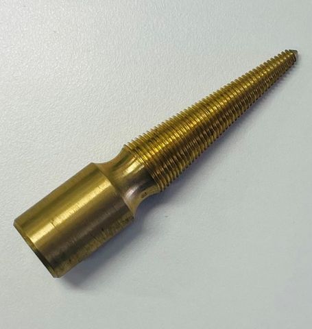 Brass Tapered Spindle - Left Handed