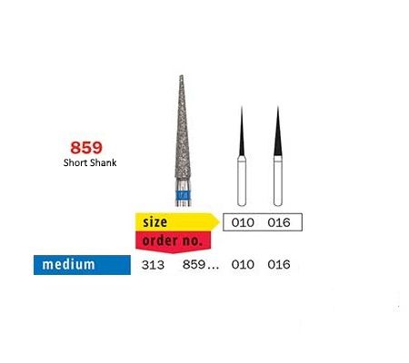 Diaswiss FG Short Shank Needle 859 Diamond Bur