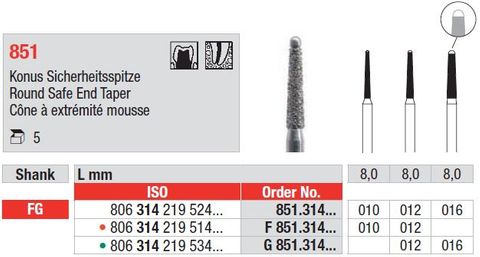 Edenta Safe End Taper 851