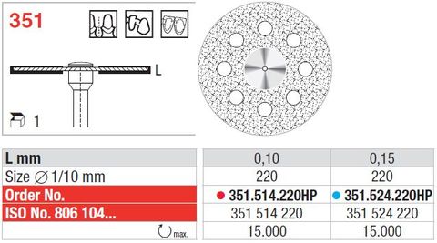 Edenta Superflex Diamond Disc 351