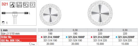 Edenta Flex Diamond Disc 321