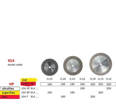 Diaswiss Flexible Double Sided Diamond Disc 914