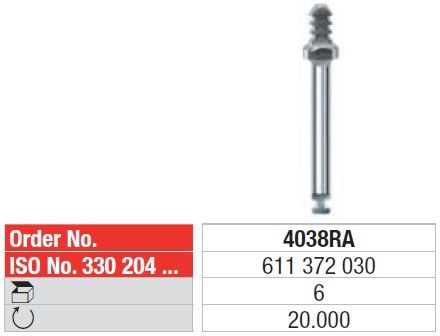 Busch HP Disc Mandrel 0.50mm