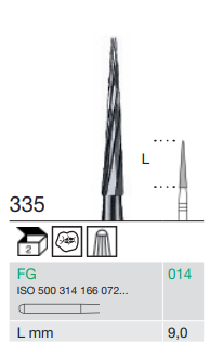 Busch FG Carbide Finishing Bur Fine 335/014