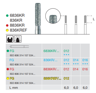 Busch 836KR Diamond Bur