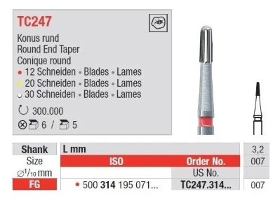 Edenta FG T/Carbide Finishing 247