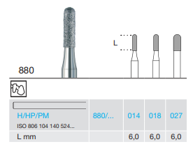 HP Diamond Bur 880