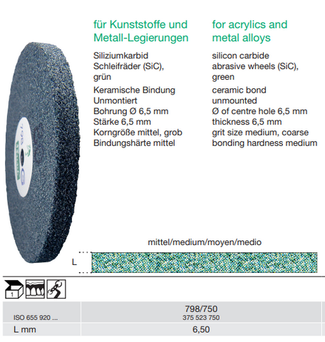 Busch Lathe Abrasive Wheel