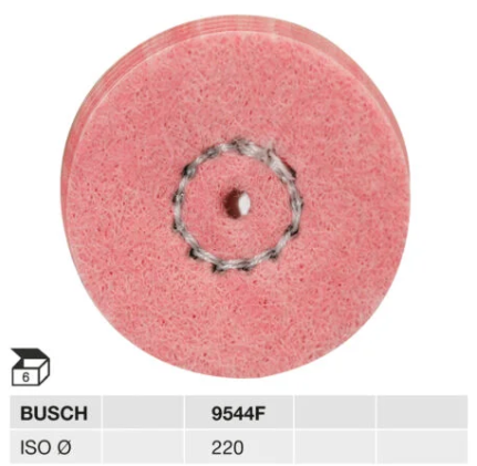 Busch Unmounted Polishing Buffs 9544F -22mm Pink