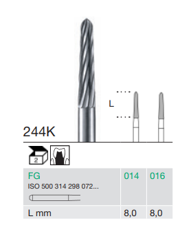 Busch FG Finishing bur 244K