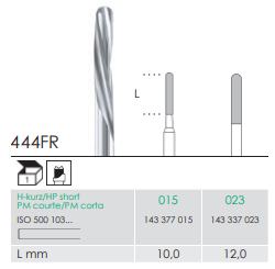 Milling Technique Wax Cutter 444FR