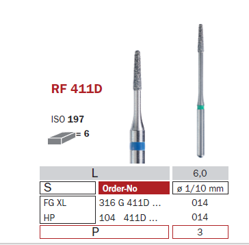 Diaswiss Surgical Diamond 411D