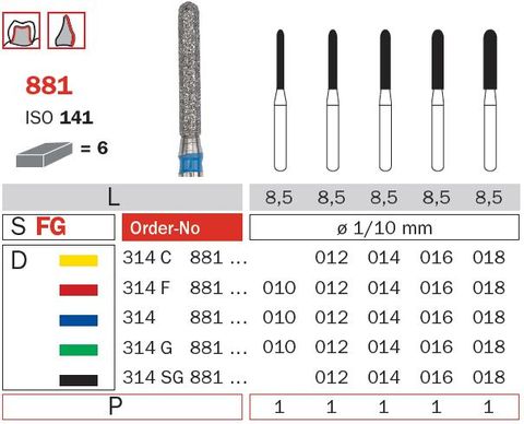 Round End Cylinder Diamond