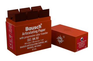 BK 02 Bausch Articulating Paper 200 micron Red