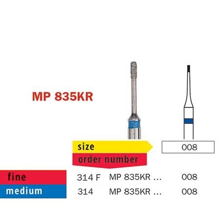 Microprep Rounded F/Fissure 835KR Diamond