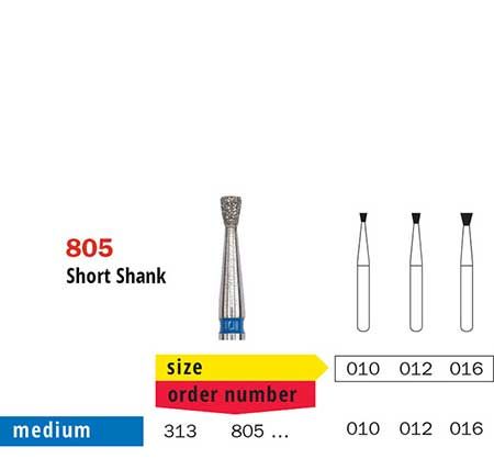 Short Shank Inverted Cone 805 Diamond