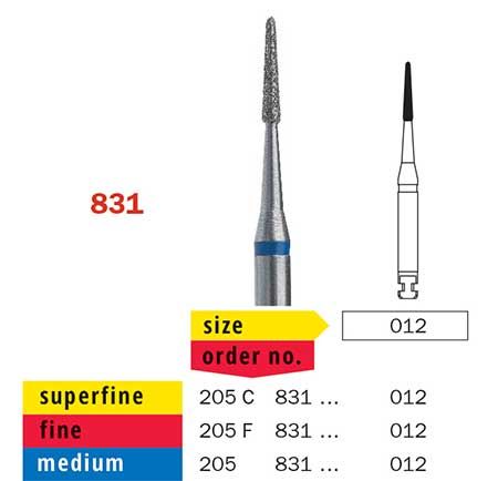 Diaswiss RA Perio Round End Tapered 831 Diamond