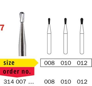 Diaswiss RA Tungsten Carbide Pear Shape 7/008