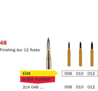 Diaswiss FG T/Carbide Finishing 12 Fluted 48/010