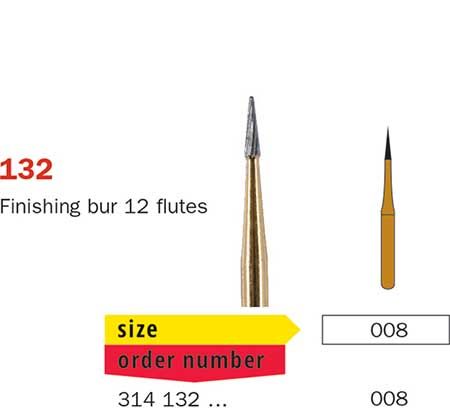 Diaswiss FG T/Carbide Finishing 12 Fluted 132/008