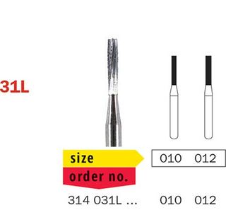 Diaswiss FG Tungsten Carbide Long Flat End 31L/012