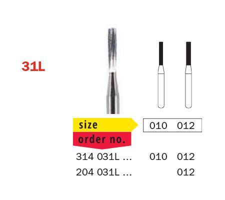 RA Tungsten Carbide Long Flat End 31L