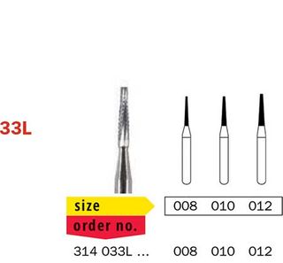Diaswiss FG Tungsten Carbide TaperedLong 33L/012