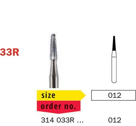 Diaswiss FG T/Carbide Tapered Round End