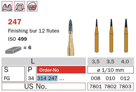 Diaswiss FG T/Carbide Finishing 247