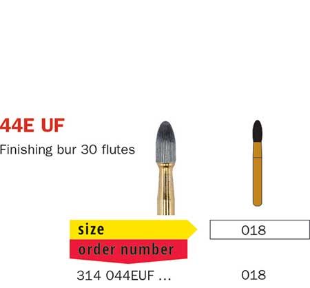 Diaswiss FG T/Carbide Finisher 30 Fluted 44EUF/018